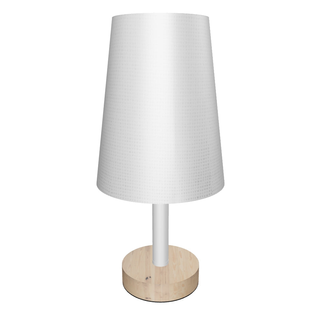 LÁMPARA DE MESA DE MADERA BRIANNA - SIN FOCO