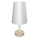 LÁMPARA DE MESA DE MADERA BRIANNA - SIN FOCO