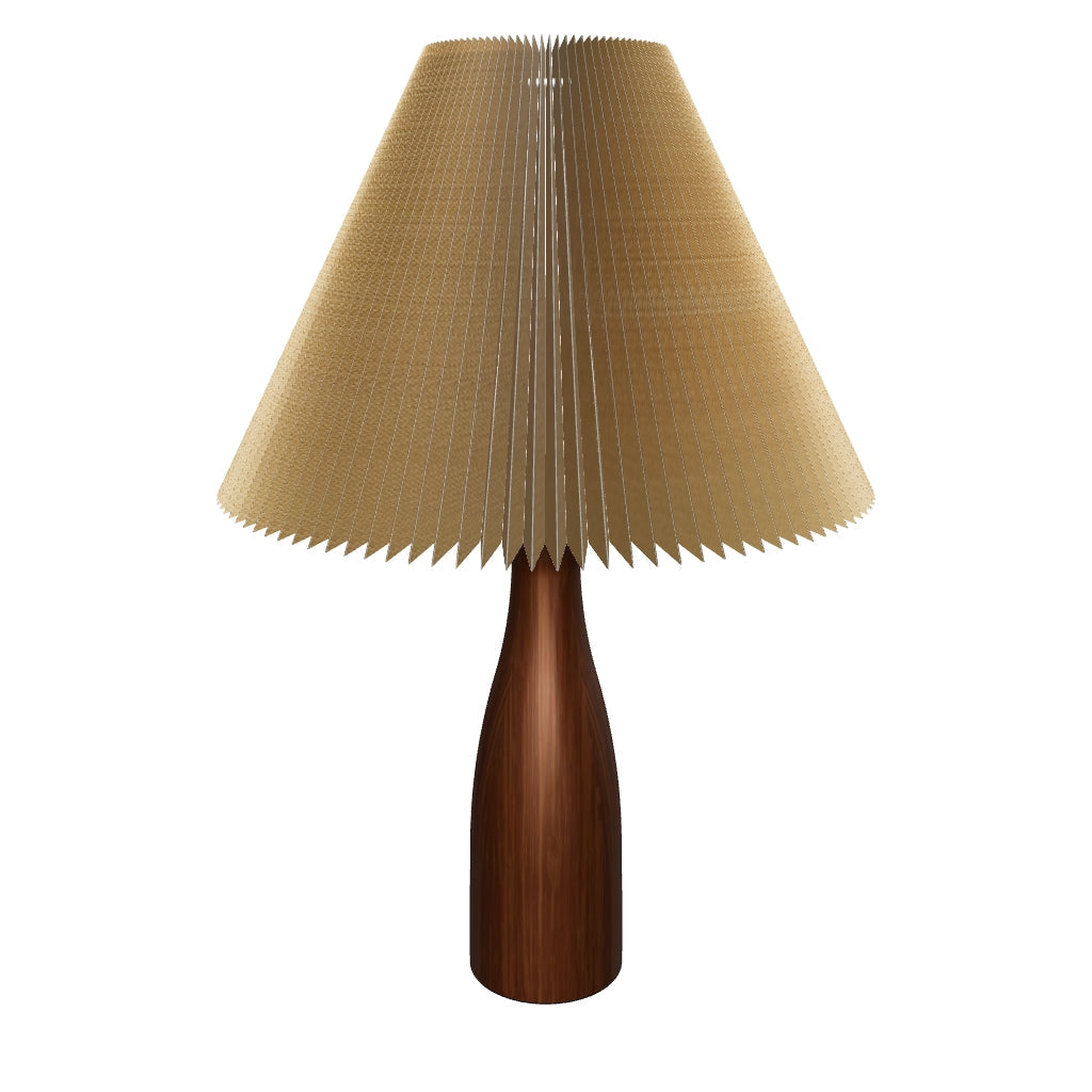 LÁMPARA DE MESA DE MADERA ANTHUANE - SIN FOCO