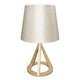 LÁMPARA DE MESA DE MADERA TRÍPODE MARINA + FOCO LED 12W LUZ CÁLIDA