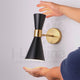 LÁMPARA DE PARED INTERIOR MURANO BLACK AND GOLD