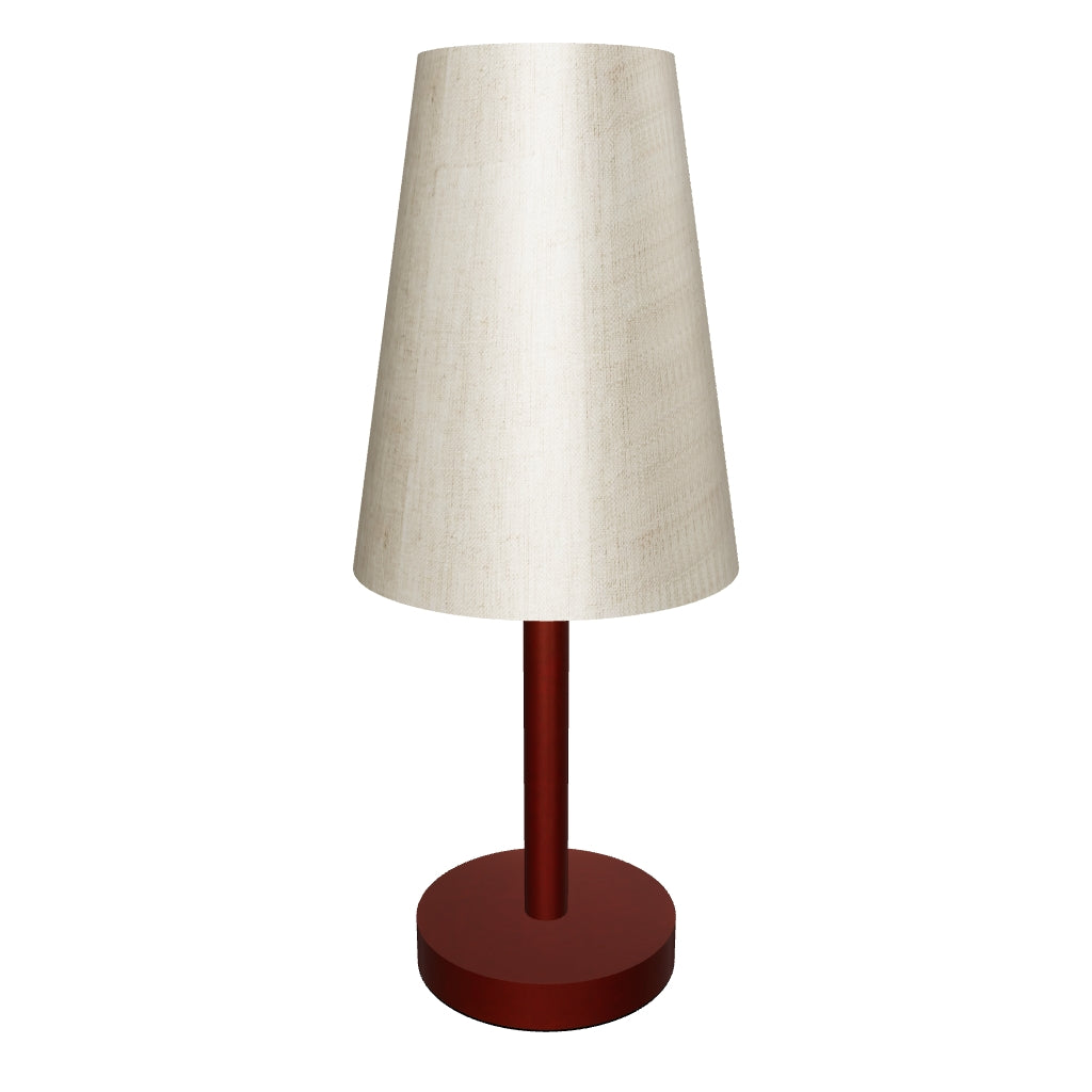 LÁMPARA DE MESA LINEAL HANNA + FOCO LED TRANSPARENTE A60 4W LUZ CÁLIDA