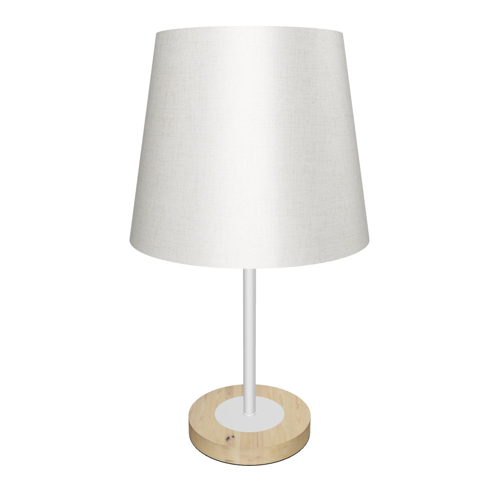 LÁMPARA DE MESA LINEAL FARITZA WHITE - SIN FOCO