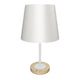 LÁMPARA DE MESA LINEAL FARITZA WHITE - SIN FOCO