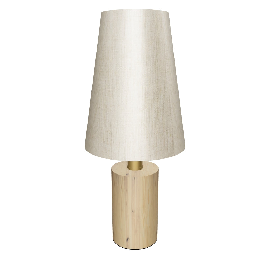 LÁMPARA DE MESA DE MADERA NEMESIS + FOCO LED 12W LUZ CÁLIDA