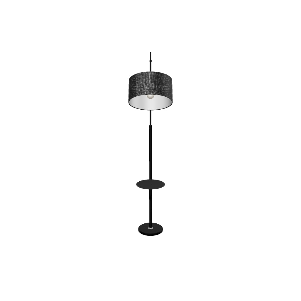 LÁMPARA DE PIE SOFIANA BLACK LED / SIN FOCO
