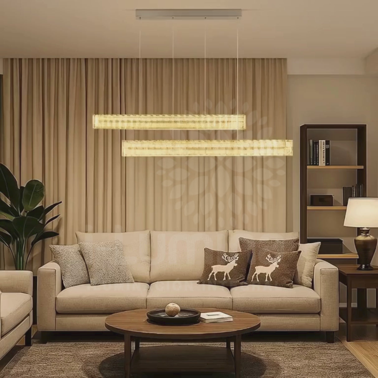 LÁMPARA COLGANTE LED KRYSTAL ESRA + CONTROL REMOTO