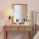 LÁMPARA DE MESA DE MADERA TRÍPODE GRECIA + FOCO LED 12W LUZ CÁLIDA