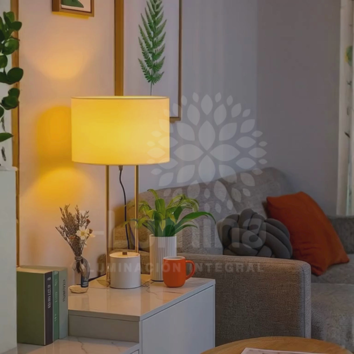 LÁMPARA DE MESA ZIGMA GOLD LED - SIN FOCO