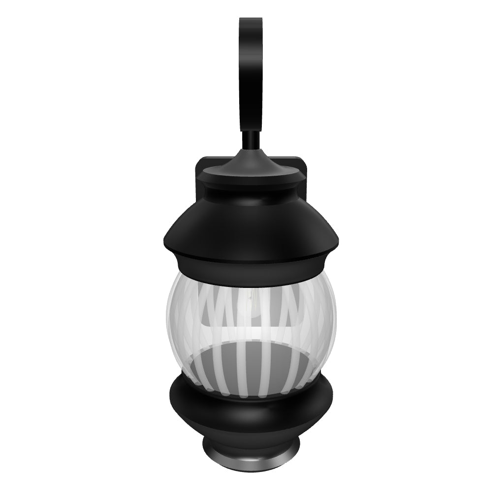 LÁMPARA DE EXTERIOR ELENA BLACK LED 12W LUZ CÁLIDA