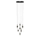 LÁMPARA COLGANTE PREMIUM BAHAMAS BLACK AND GOLD LED + CONTROL REMOTO