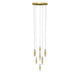 LÁMPARA COLGANTE PREMIUM BAHAMAS GOLD LED + CONTROL REMOTO