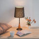 LÁMPARA DE MESA ISABELLA BLACK + FOCO LED 12W LUZ CÁLIDA