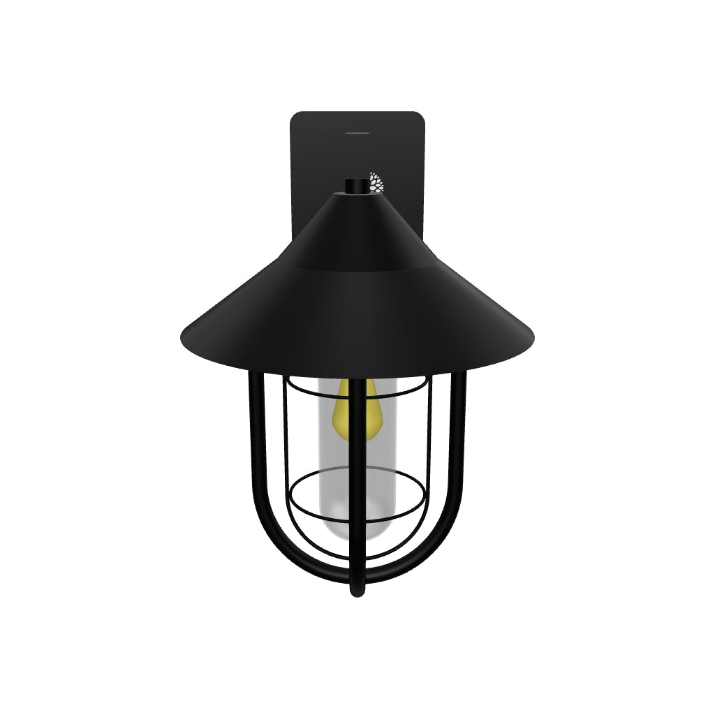 LÁMPARA DE EXTERIOR ROSARIO BLACK LED 12W LUZ CÁLIDA