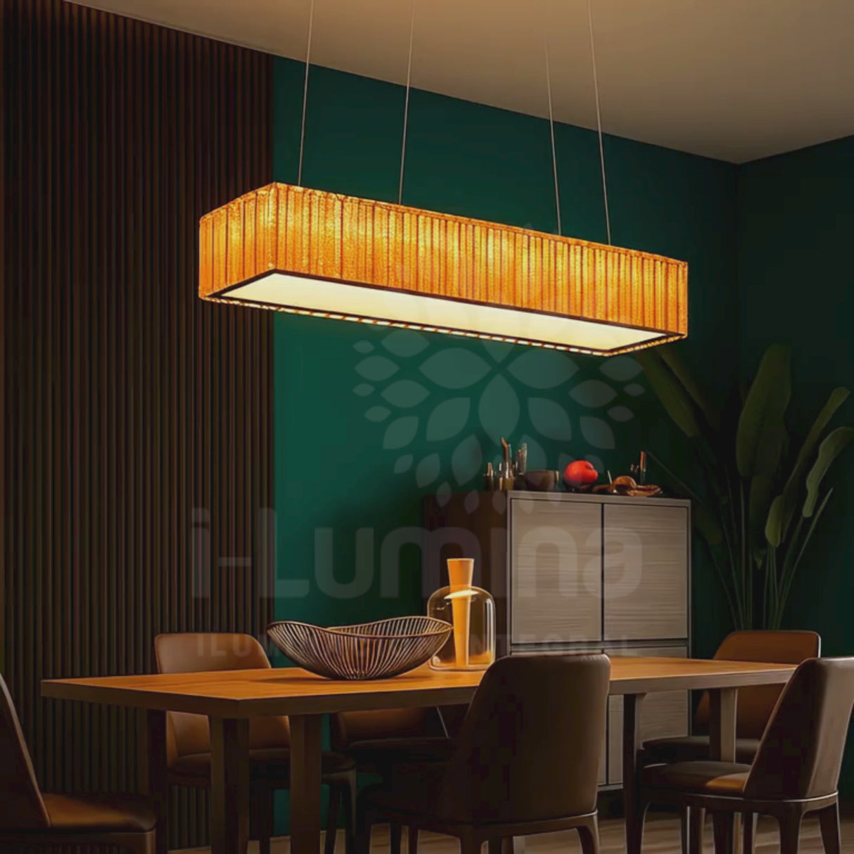 LÁMPARA COLGANTE LED KRYSTAL IREM + CONTROL REMOTO