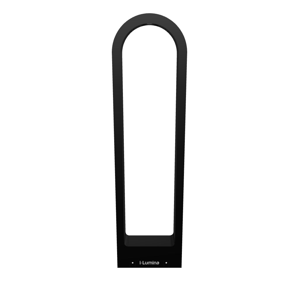 LÁMPARA DE EXTERIOR BOLARDO TANIA BLACK LED 10W LUZ CÁLIDA
