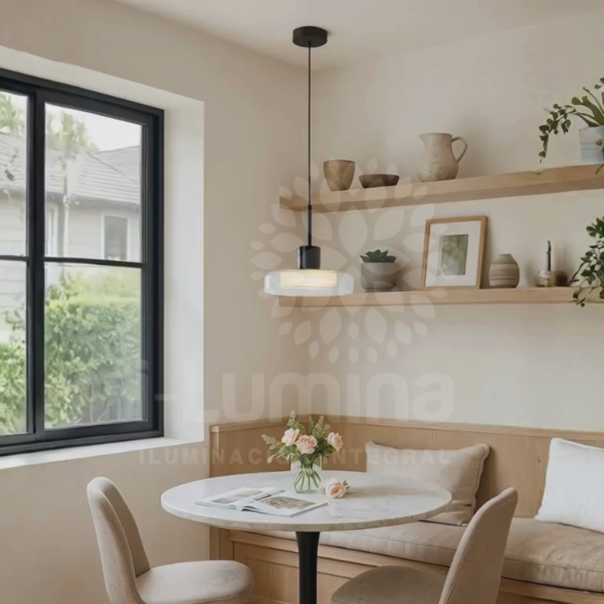 LÁMPARA COLGANTE LED DE VIDRIO TRICOLOR ARENE