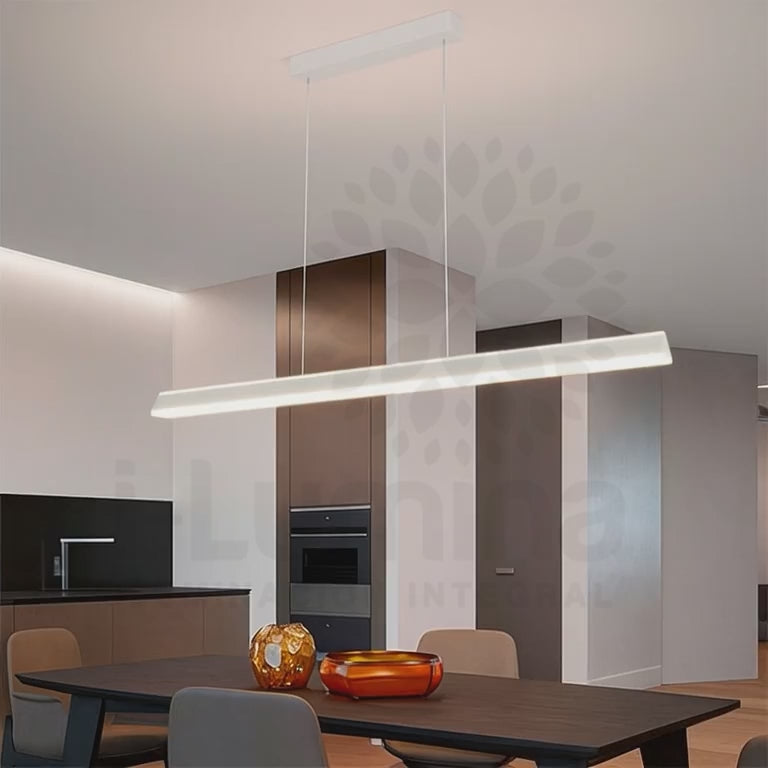 LÁMPARA COLGANTE DALLAS WHITE + CONTROL REMOTO LED