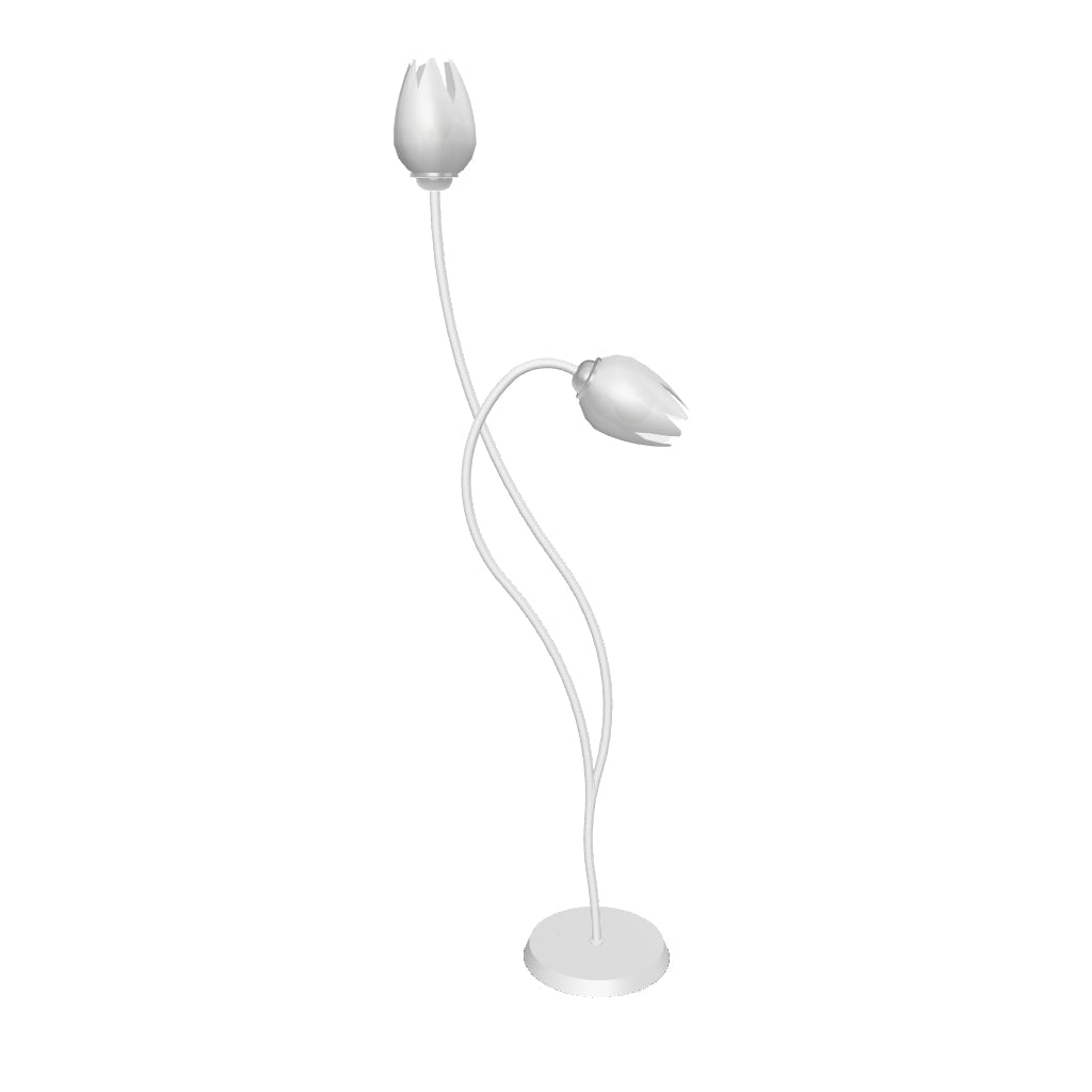 LÁMPARA DE PIE TULIPÁN NÓRDICA WHITE - SIN FOCOS