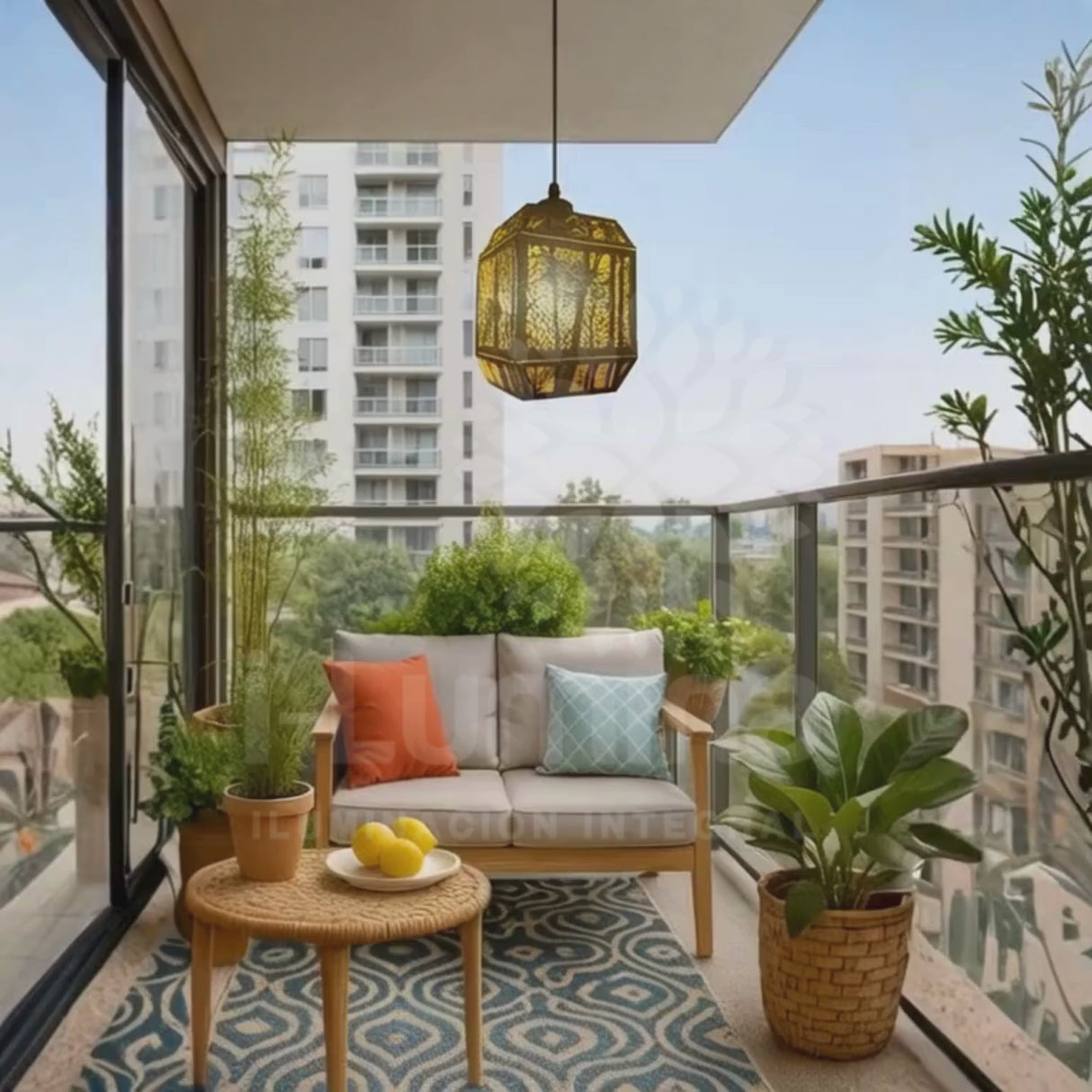 LÁMPARA COLGANTE ALUMINIO ROBERTA BLACK AND GOLD + FOCO LED TRANSPARENTE A60 4W LUZ CÁLIDA