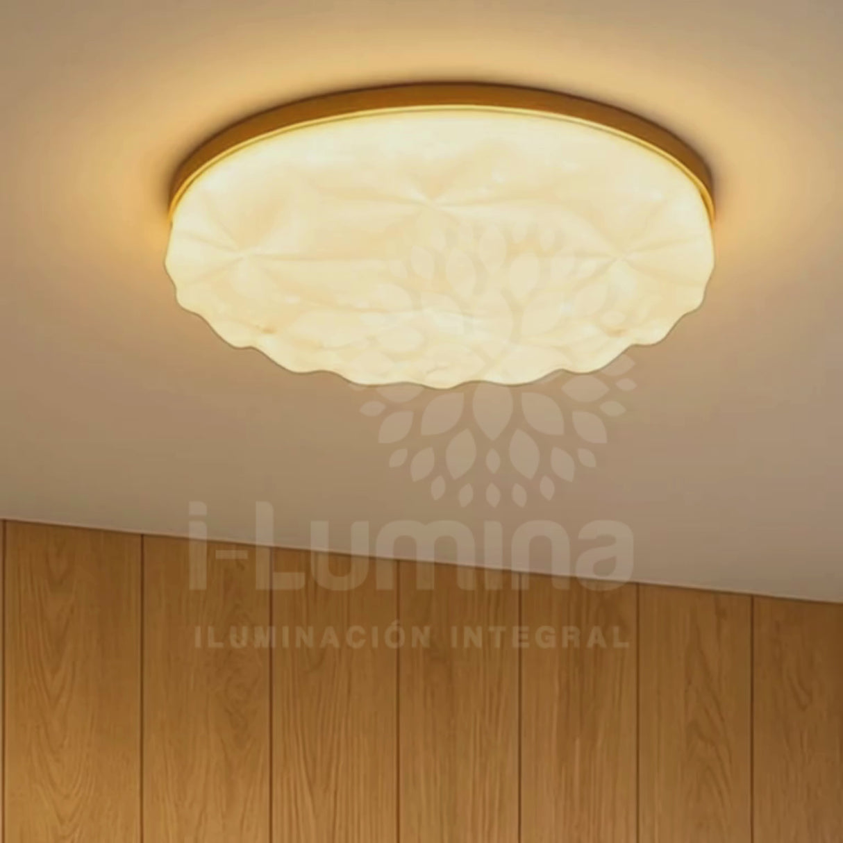 LÁMPARA DE TECHO MARICIELO WOOD LED 24W + CONTROL REMOTO