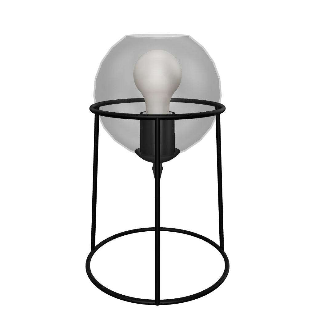LÁMPARA DE MESA AMBER BLACK - SIN FOCO
