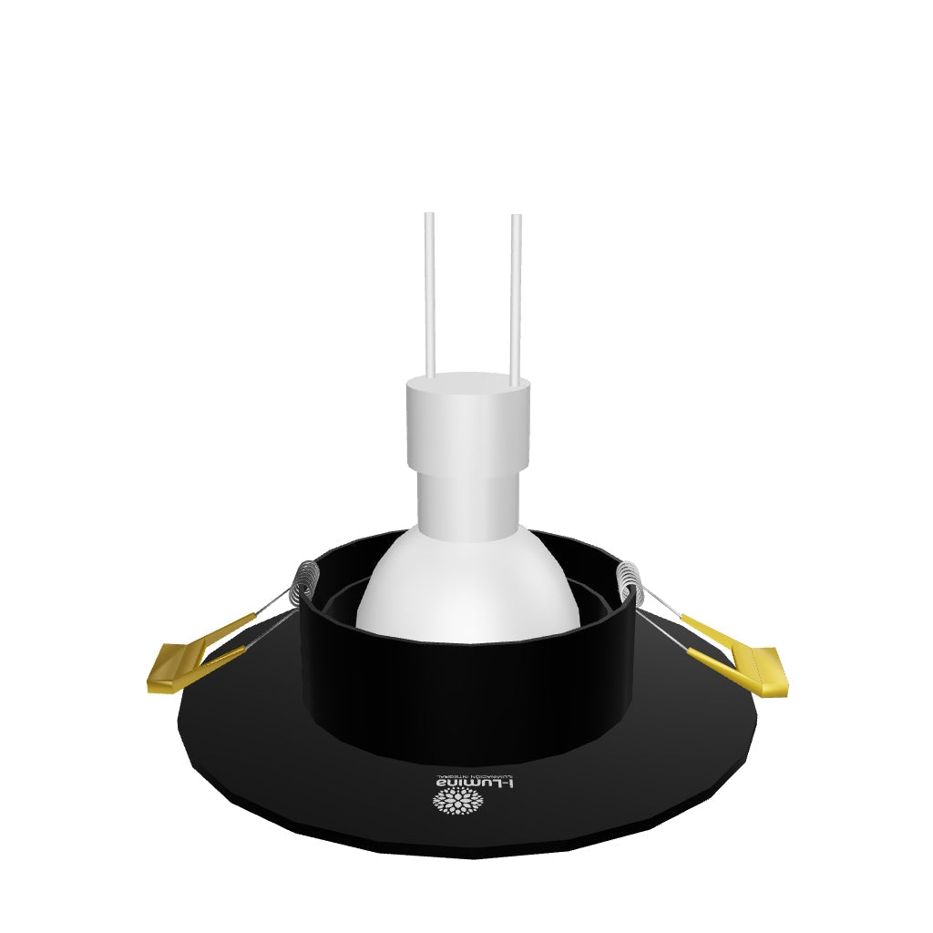ICORP-2030BK SET COMPLETO - SPOT EMPOTRABLE CON DICROICO LED 6W LUZ CÁLIDA 3000K