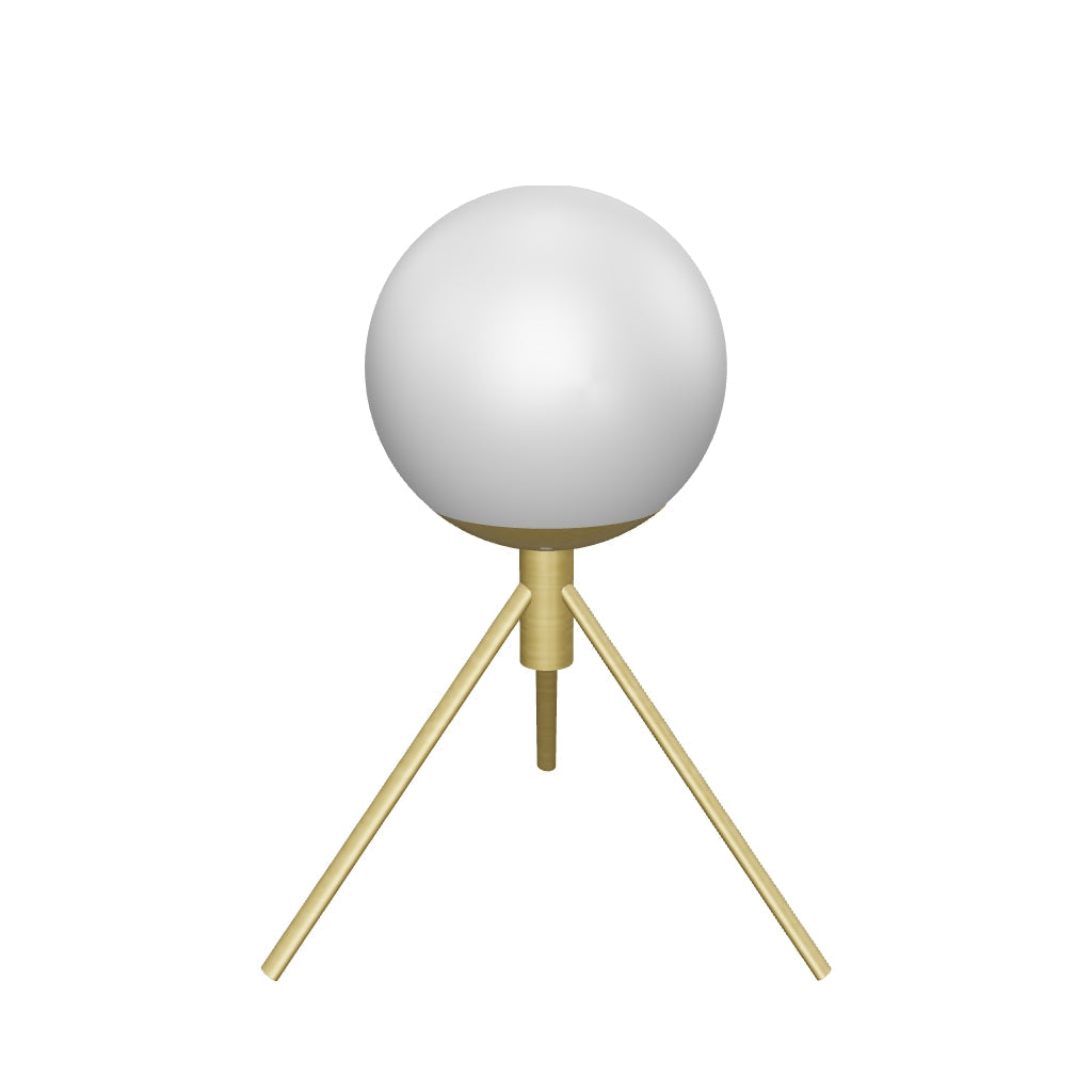 LÁMPARA DE MESA LUXURY GOLD LED + FOCO LED 8+8 TIPO SMD 8W TRICOLOR