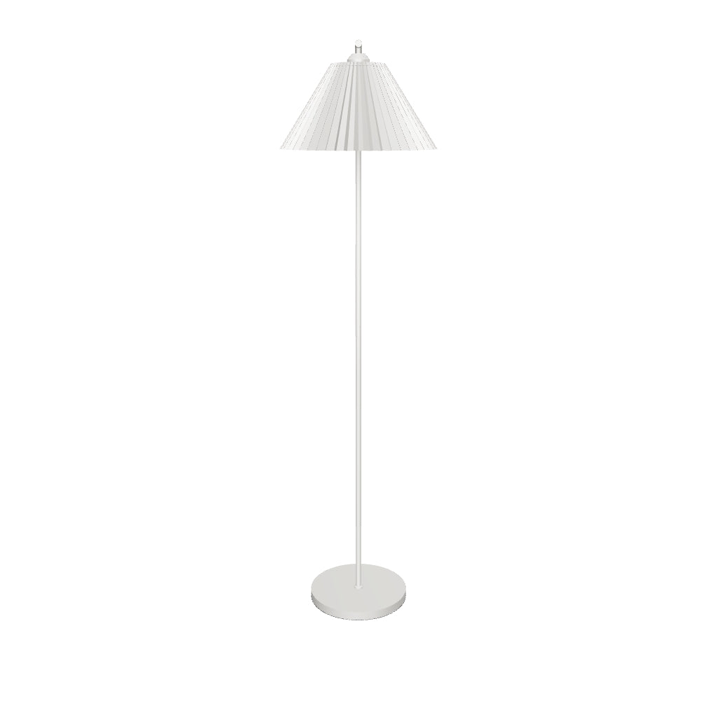 LÁMPARA DE PIE KAREN WHITE LED / SIN FOCO