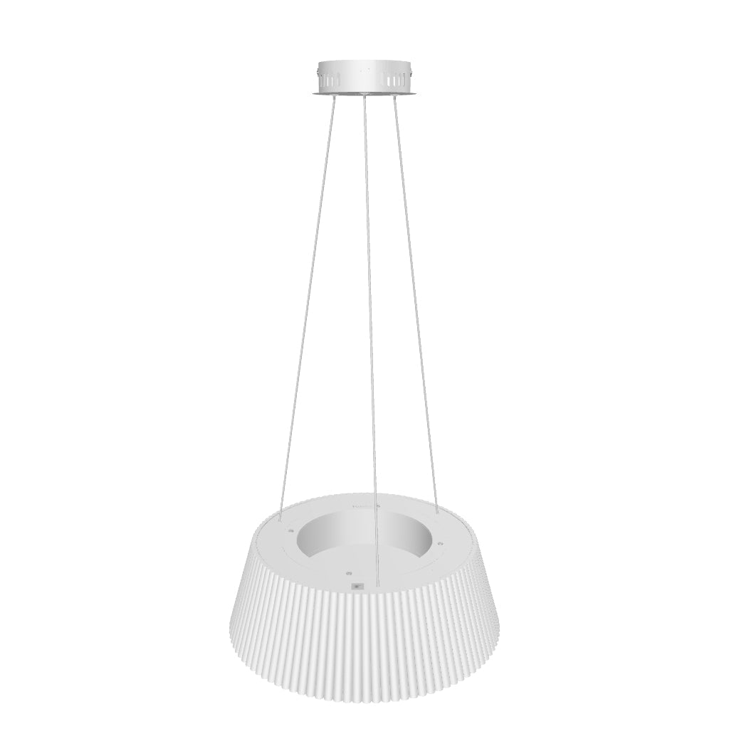 LÁMPARA COLGANTE ZELENSKA WHITE LED + CONTROL REMOTO