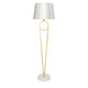 LÁMPARA DE PIE OLINDA GOLD AND WHITE - SIN FOCO
