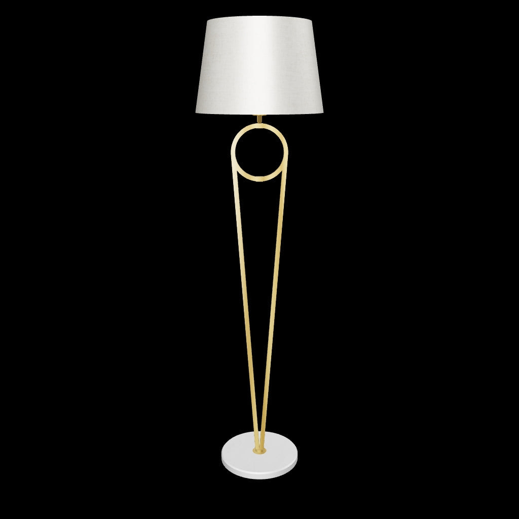 Modelado tridimensional de catálogo de la lámpara de diseño Olinda sobre fondo blanco.