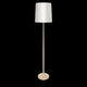 Estructura vertical decorativa de madera natural con base circular contrapesada para proyectos contract y hoteles.
