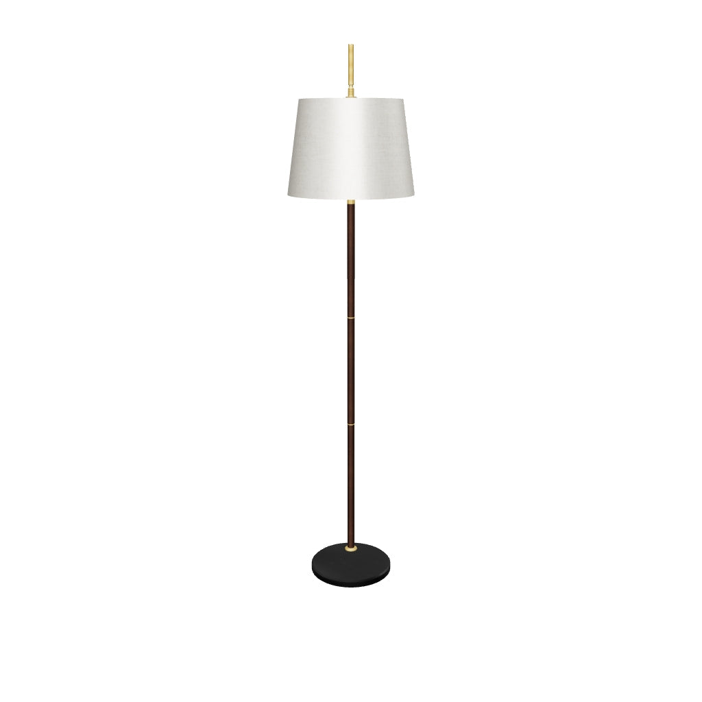 LÁMPARA DE PIE PREMIUM ARCO AURORA GOLD AND NOGAL - SIN FOCO