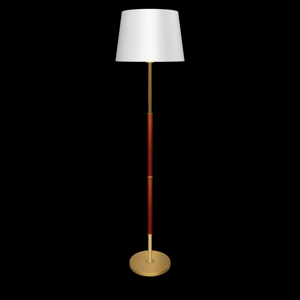 Modelado tridimensional de catálogo de la lámpara Jessica Cedro con fondo blanco.