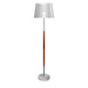 LÁMPARA DE PIE LUNA SILVER CEDRO LED