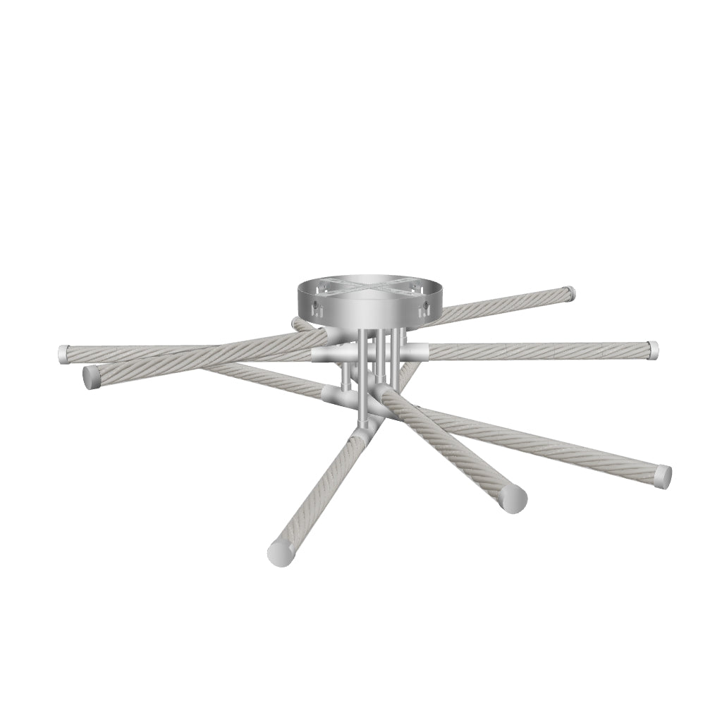 LÁMPARA DE TECHO SUPERNOVA CHROME LED + CONTROL REMOTO