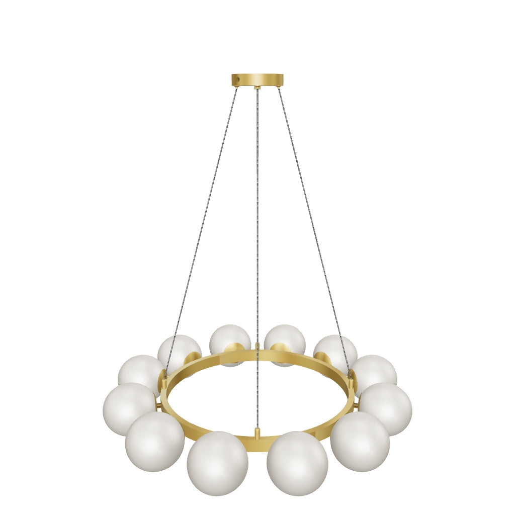 LÁMPARA COLGANTE DE TECHO COLLIER 12 GOLD - SIN FOCOS