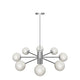 LÁMPARA DE TECHO SPUTNIK ATOMIC CHROME SILVER - SIN FOCOS
