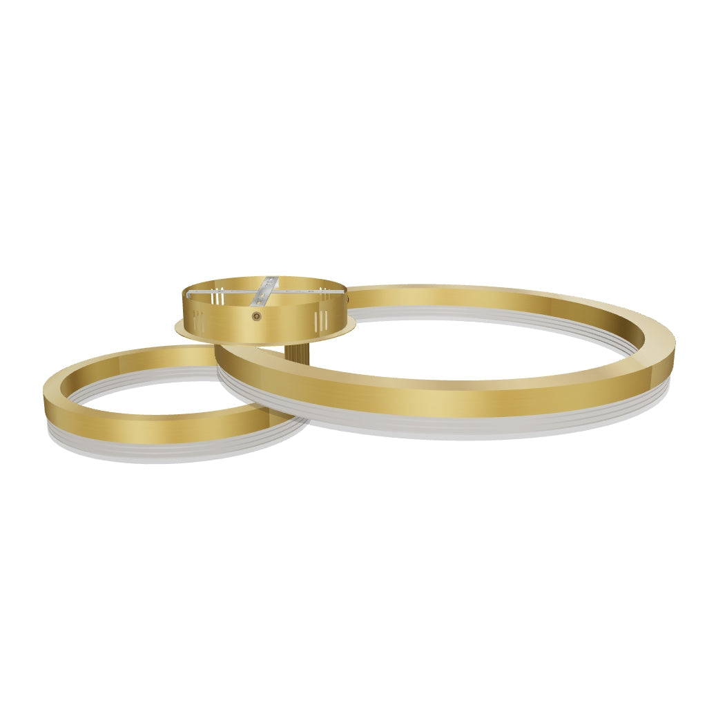 LÁMPARA DE TECHO KRISTAL GOLD LED XL + CONTROL REMOTO