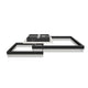 LÁMPARA DE TECHO AURA QUADRATA BLACK LED + CONTROL REMOTO