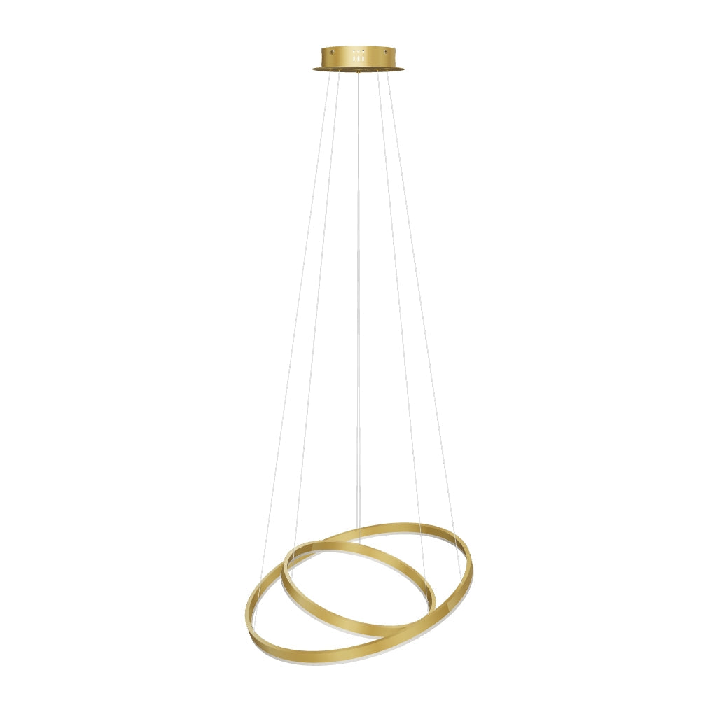 LÁMPARA COLGANTE LED ASTRO GOLD + CONTROL REMOTO