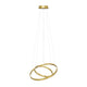 LÁMPARA COLGANTE LED ASTRO GOLD + CONTROL REMOTO