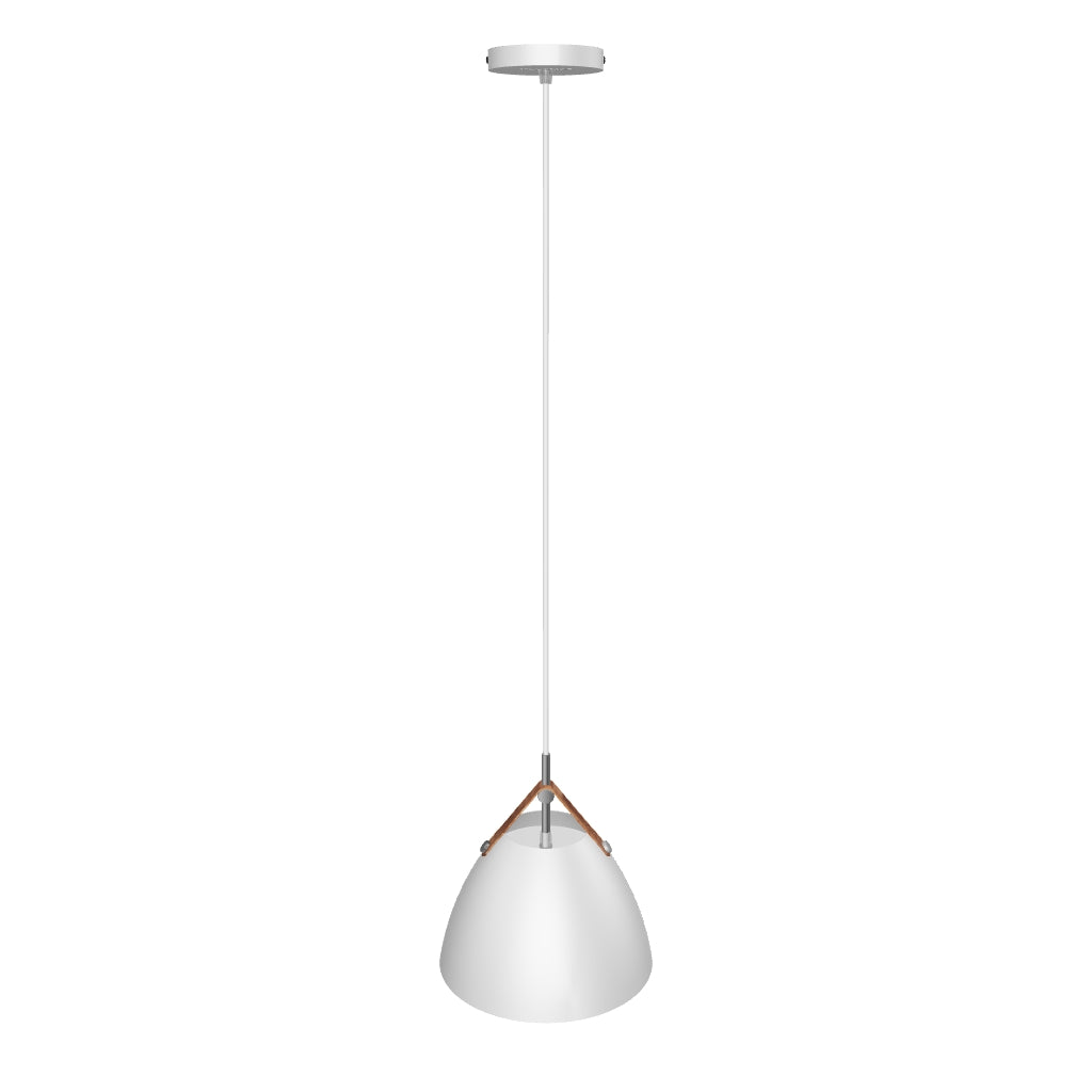 LÁMPARA COLGANTE CAMPANA DE ALUMINIO NAGOYA WHITE / SIN FOCO