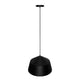LÁMPARA COLGANTE CAMPANA DE ALUMINIO VALERIA BLACK / SIN FOCO