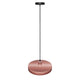 LÁMPARA COLGANTE CAMPANA DE ALUMINIO STANFORD GOLD ROSE / SIN FOCO