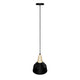 LÁMPARA COLGANTE CAMPANA DE ALUMINIO CALIFORNIA BLACK AND WOOD / SIN FOCO