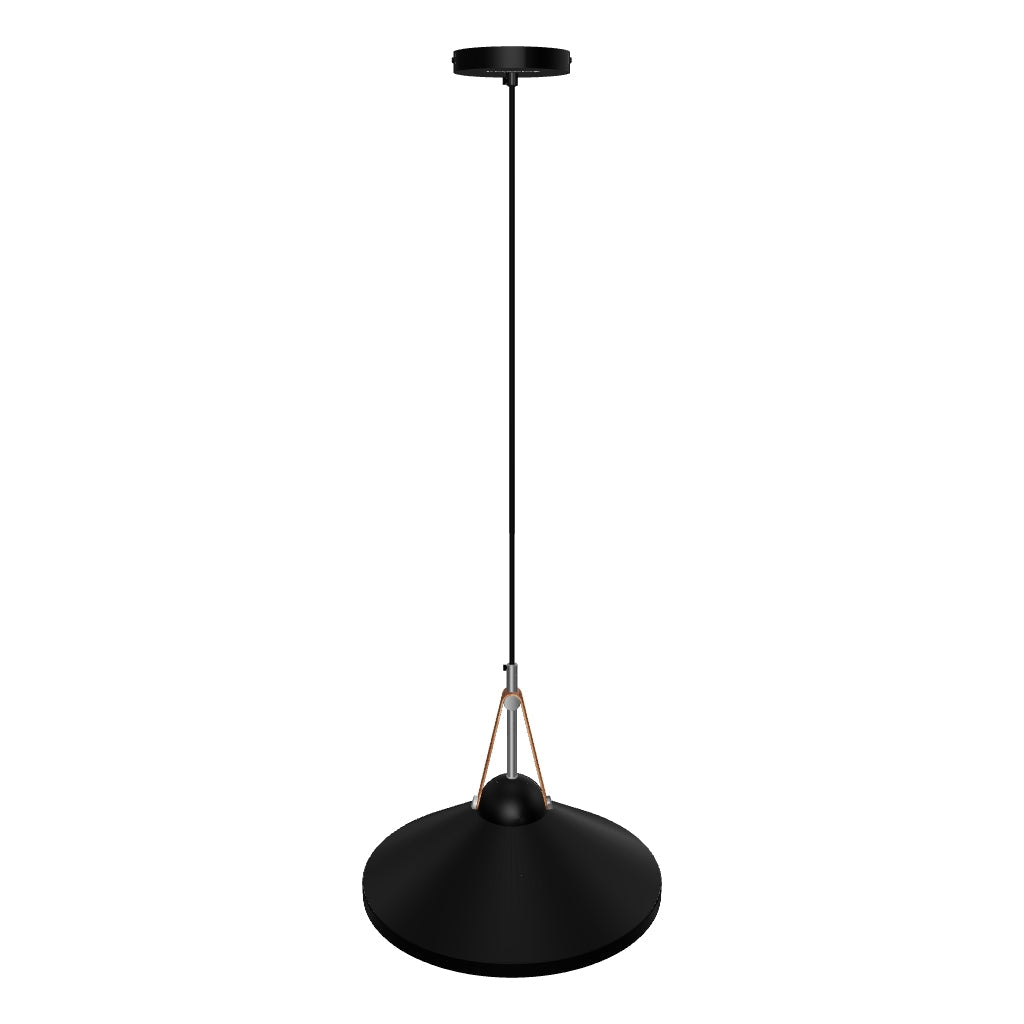 LÁMPARA COLGANTE CAMPANA DE ALUMINIO COLUMBIA BLACK / SIN FOCO