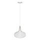 LÁMPARA COLGANTE CAMPANA DE ALUMINIO COLUMBIA WHITE / SIN FOCO