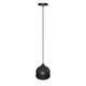 LÁMPARA COLGANTE CAMPANA DE ALUMINIO ZURICH BLACK / SIN FOCO